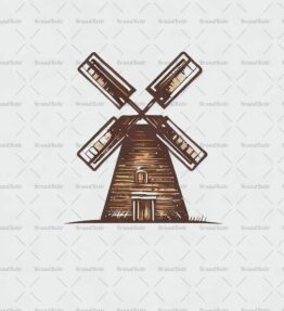 Rustikale Windmühle